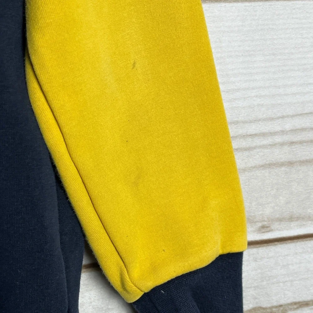 Kids Ralph Lauren Crewneck Sweatshirt Colorblock Navy Yellow‎ Green Boys 7